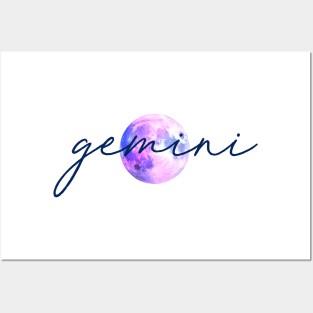 Gemini Moon Quote Posters and Art